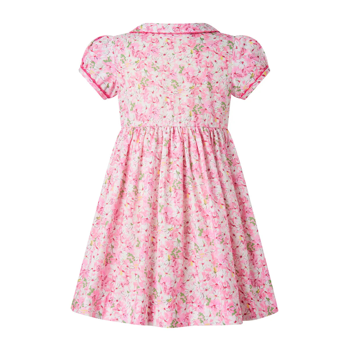 Rachel Riley Daisy Button Front Dress Pink 2Y