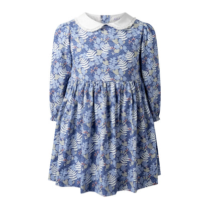 Rachel Riley Acorn Leaf Peter Pan Collar Dress