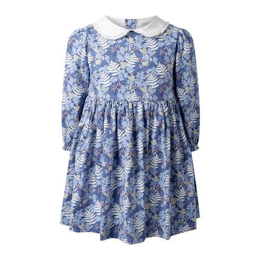 Rachel Riley Acorn Leaf Peter Pan Collar Dress