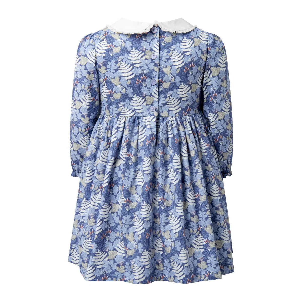 Rachel Riley Acorn Leaf Peter Pan Collar Dress