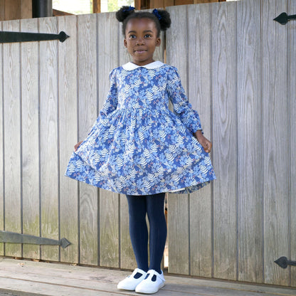 Rachel Riley Acorn Leaf Peter Pan Collar Dress