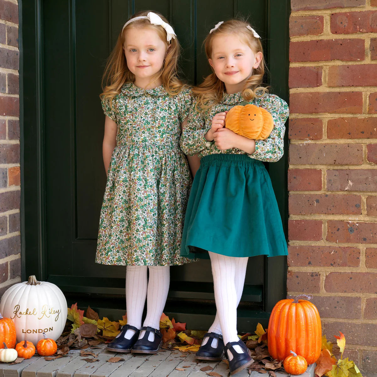 Rachel Riley Botanical Frill Front Dress