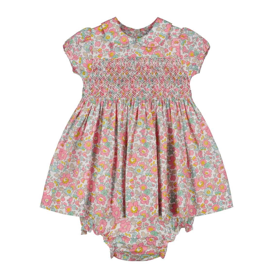 Question Everything Haven Floral Smocked Dress - Pink