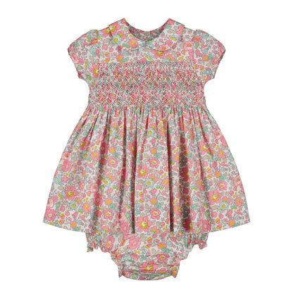 Question Everything Haven Floral Smocked Dress - Pink
