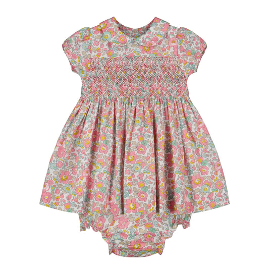 Question Everything Haven Floral Smocked Dress - Pink
