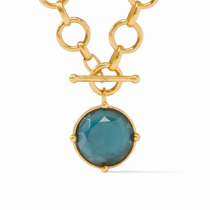 Julie Vos Honeybee Statement Necklace - Iridescent Montana Blue