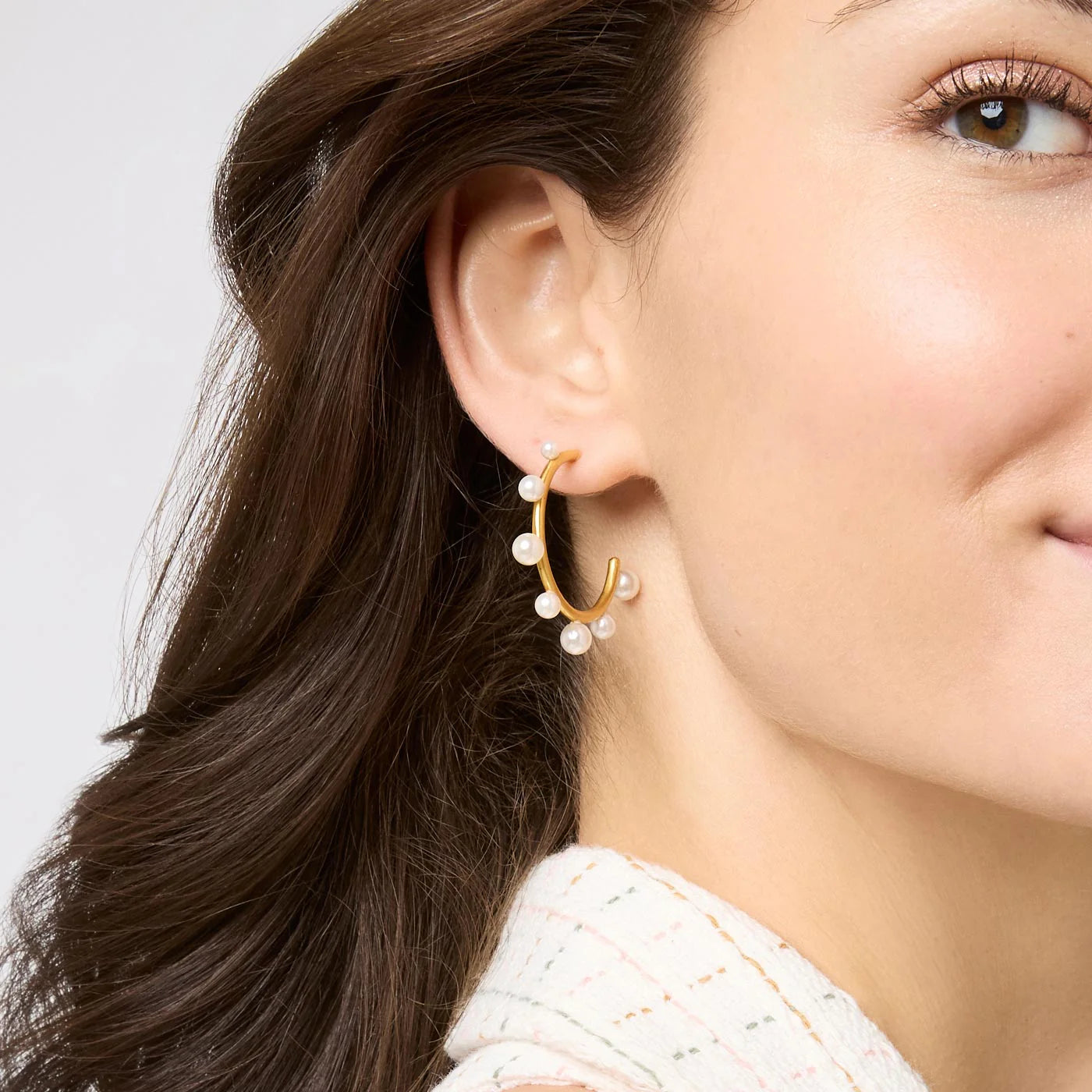 Julie Vos Hydra Stone Hoop Earring - Small- La Petite Maison