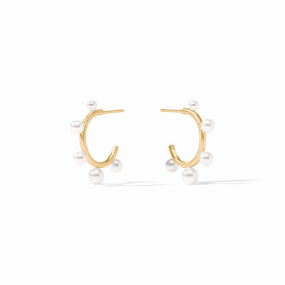 Julie Vos Hydra Stone Hoop Earring - Small- La Petite Maison