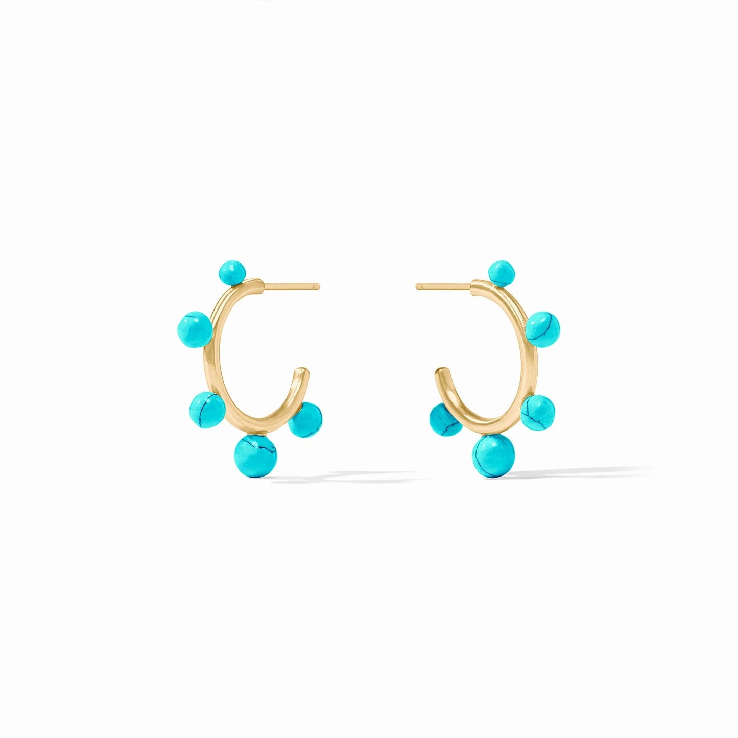 Julie Vos Hydra Stone Hoop Earring - Small- La Petite Maison
