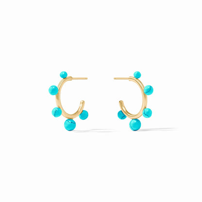 Julie Vos Hydra Stone Hoop Earring - Small- La Petite Maison