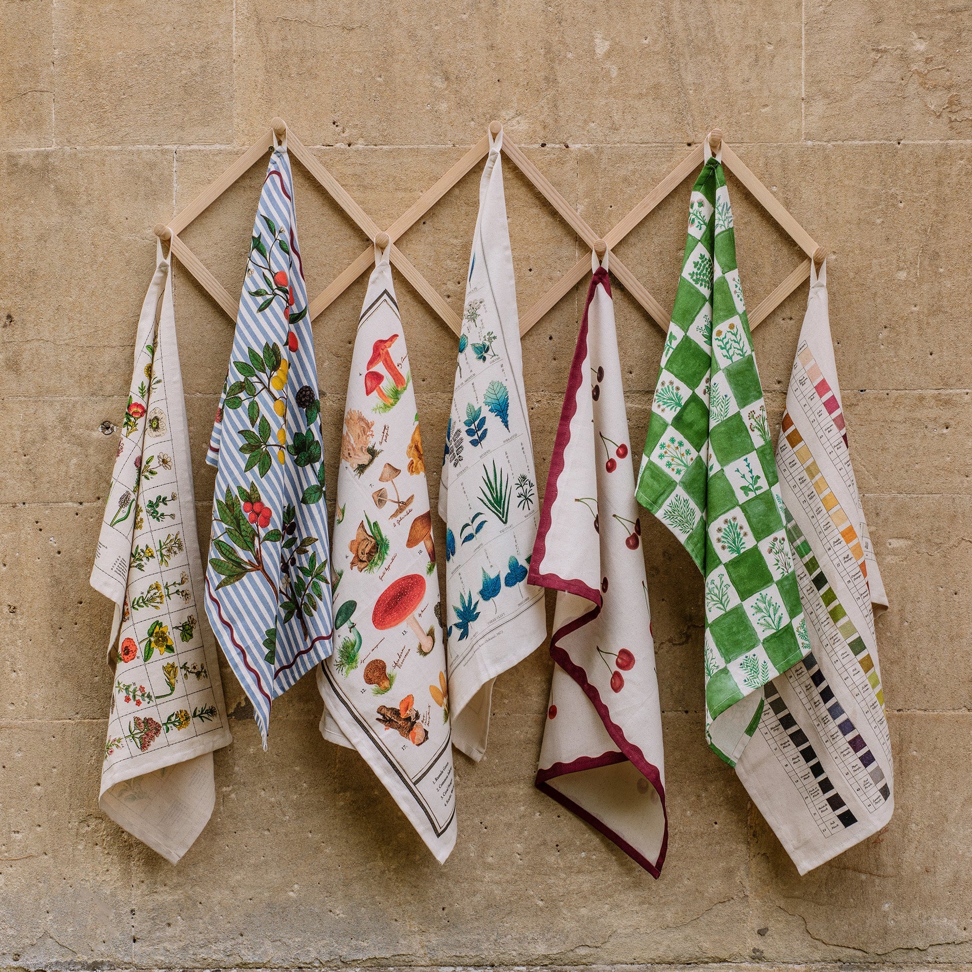 Roomytown Organic Cotton Tea Towel - Benson's Colour Hexagon