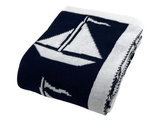 Sail Boats Baby Blanket