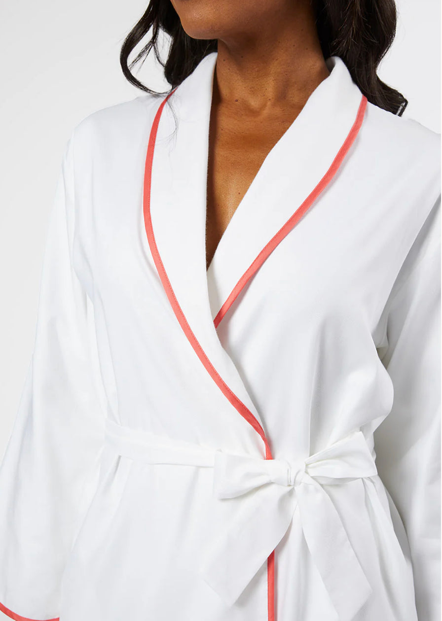 Coral Trimmed Robe