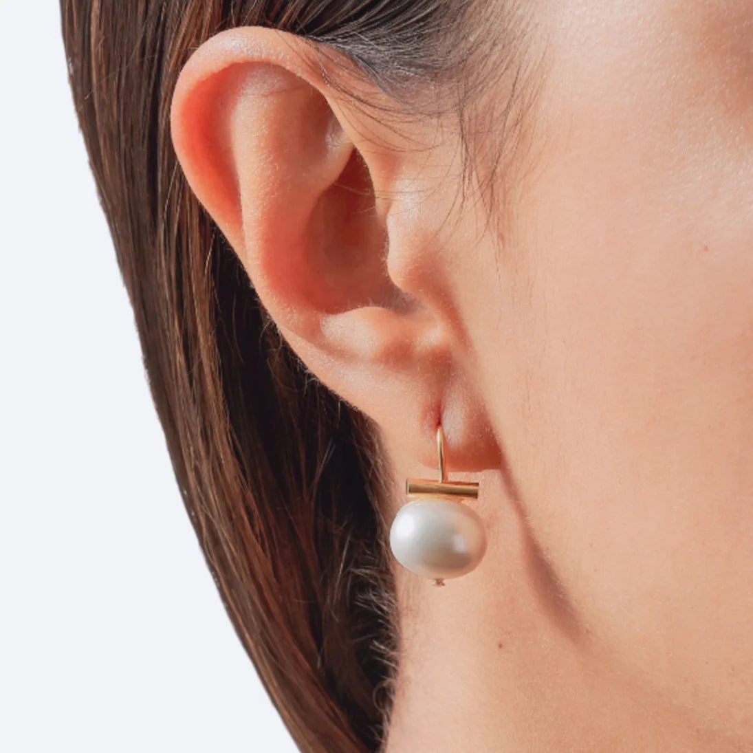 CC & Co by Catherine Canino Petite & Sweet Pebble Pearls Earring - Baby White