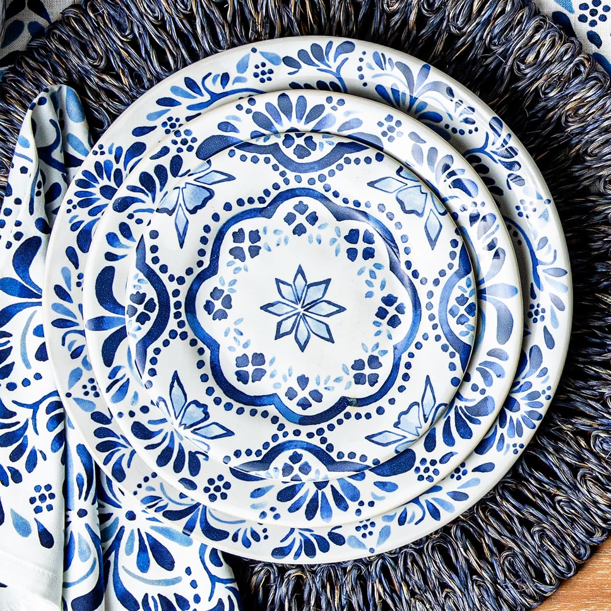 Juliska Iberian Dinner Plate - Indigo