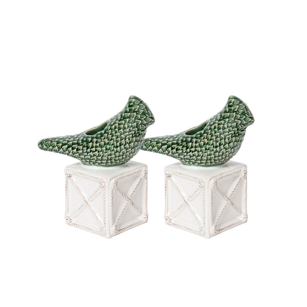 Juliska Berry & Thread Bird Topiary Candlestick - Set/2