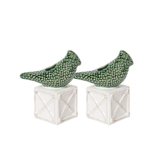 Juliska Berry & Thread Bird Topiary Candlestick - Set/2