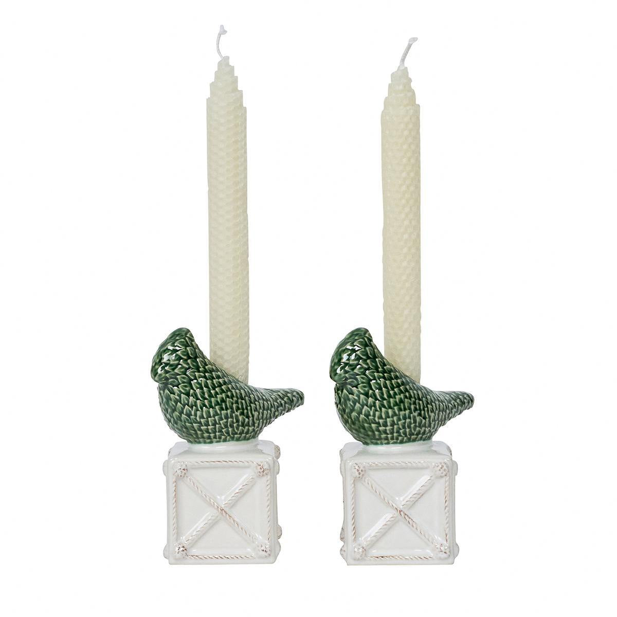 Juliska Berry & Thread Bird Topiary Candlestick - Set/2