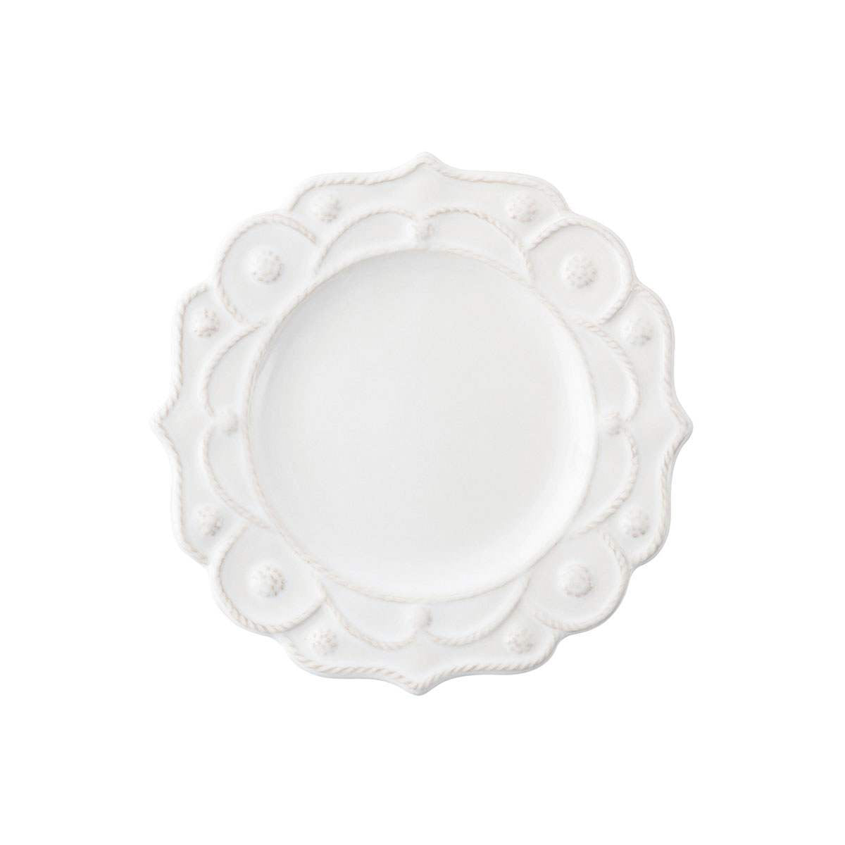 Jardins du Monde Side/Cocktail Plate - Whitewash