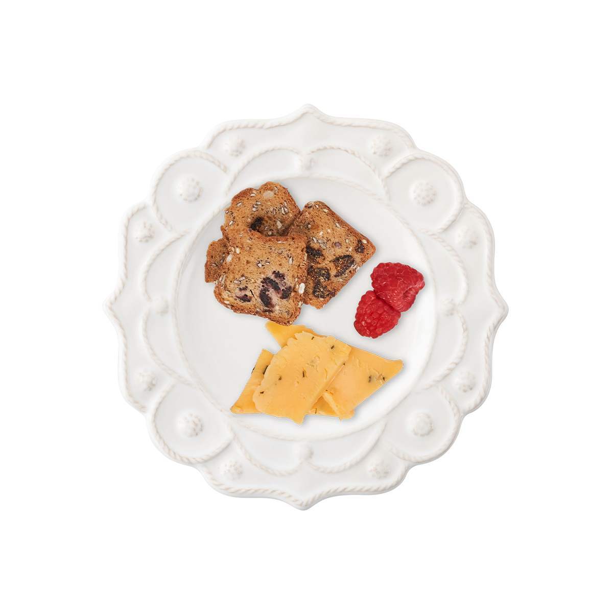 Juliska Jardins du Monde Dessert/Salad Plate  - Whitewash