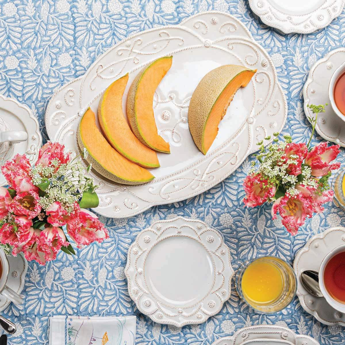 Juliska Jardins du Monde Dessert/Salad Plate  - Whitewash