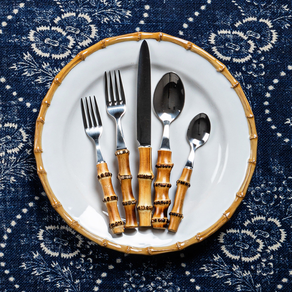 Juliska Bamboo 5pc Flatware Place Setting - Natural - La Petite Maison