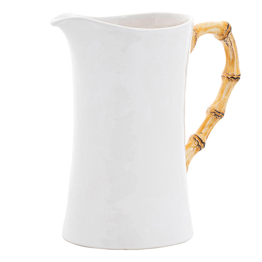 Bamboo Ceramic Large Pitcher - Natural