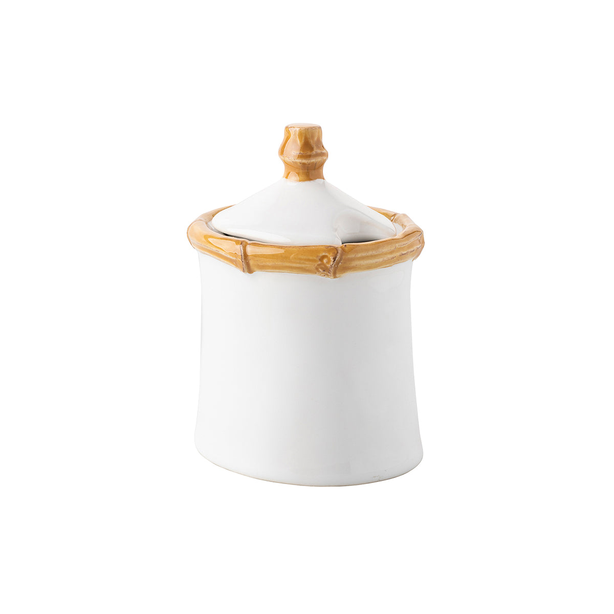 Juliska Bamboo Sugar Bowl with Lid - Natural- La Petite Maison