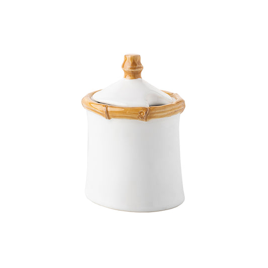 Juliska Bamboo Sugar Bowl with Lid - Natural- La Petite Maison