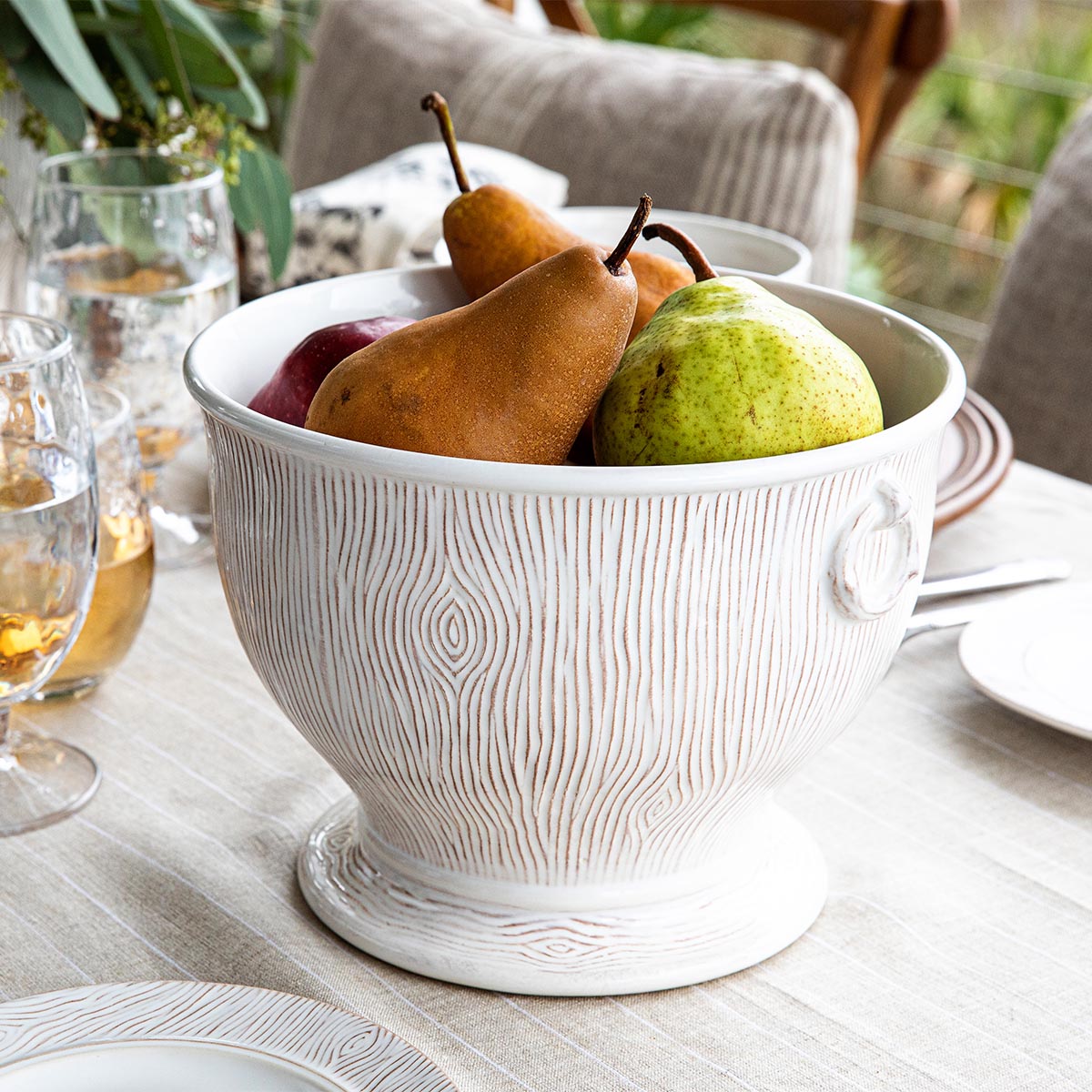 Juliska Blenheim Oak 9" Cachepot - Whitewash