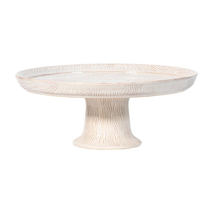 Juliska Blenheim Oak Cake Stand - Whitewash
