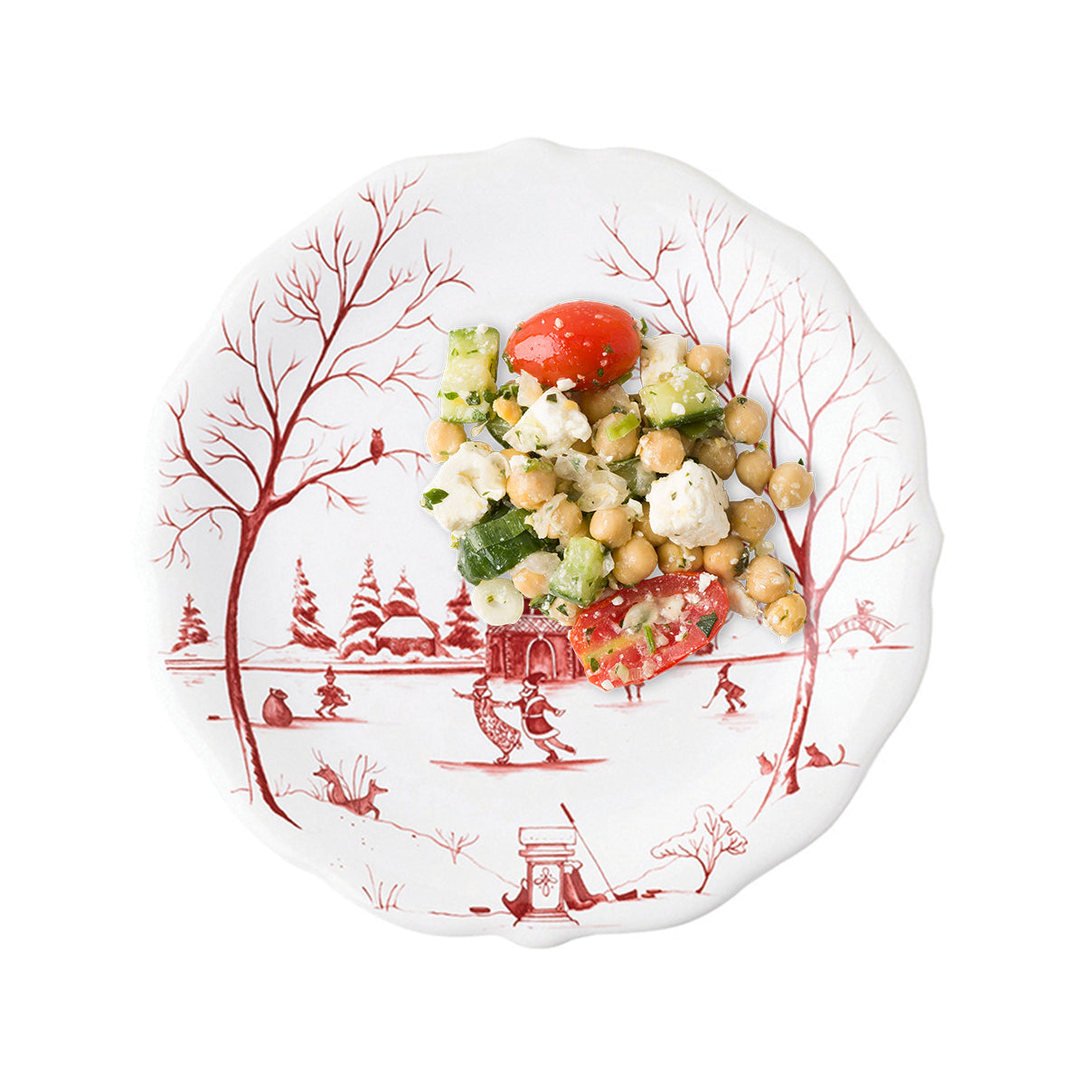 Juliska Country Estate Winter Frolic Dessert/Salad Plate