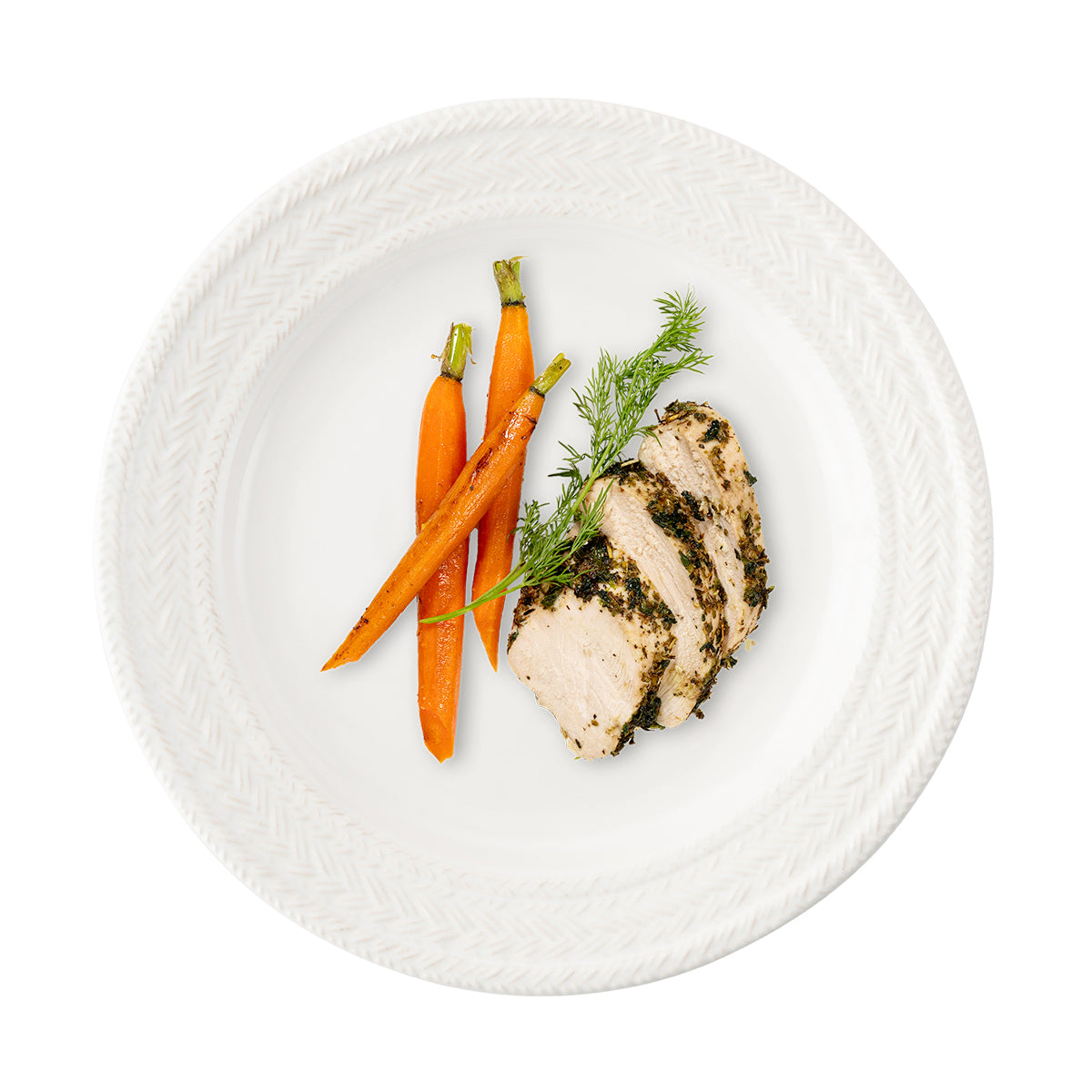 Juliska Le Panier Dinner Plate, Whitewash