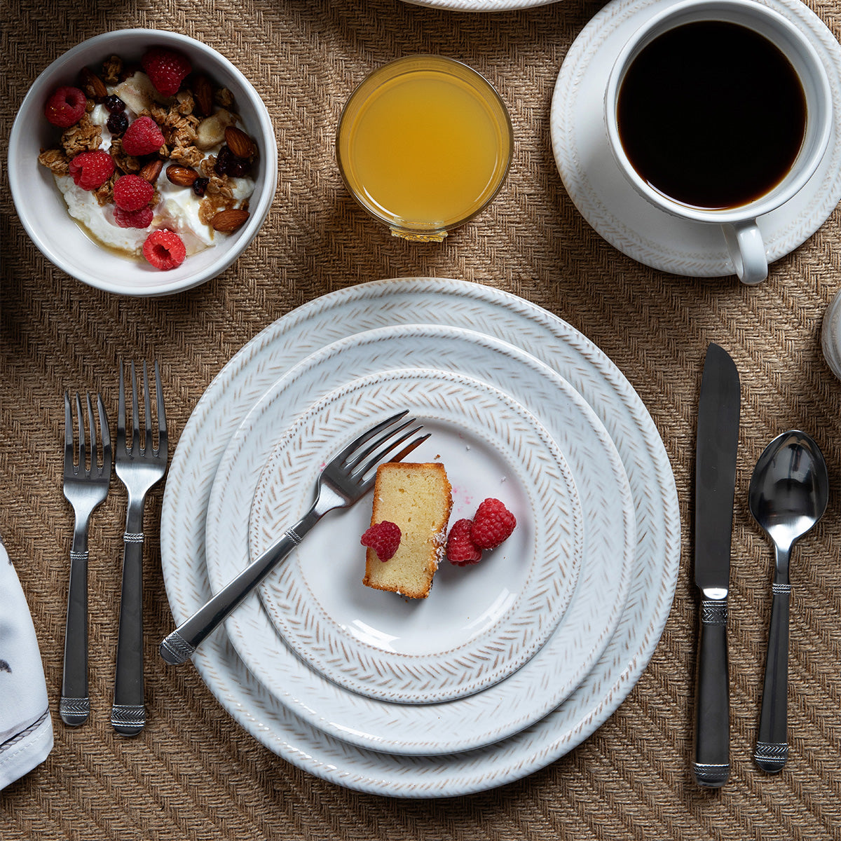 Juliska Le Panier Dinner Plate, Whitewash