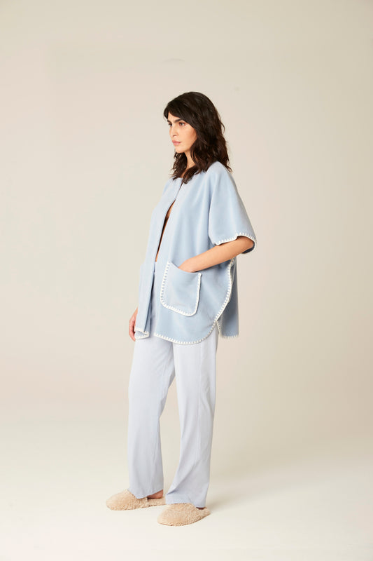 Pluto Kemi Poncho -  Dusty Blue
