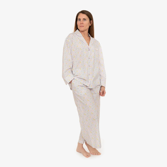 Lenora Classic Capri Pajamas - Lavender Blossom