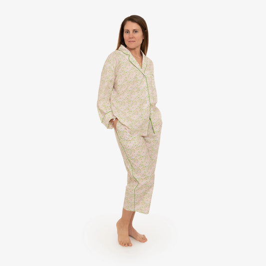 Lenora Classic Capri Pajamas - Pink Blossom