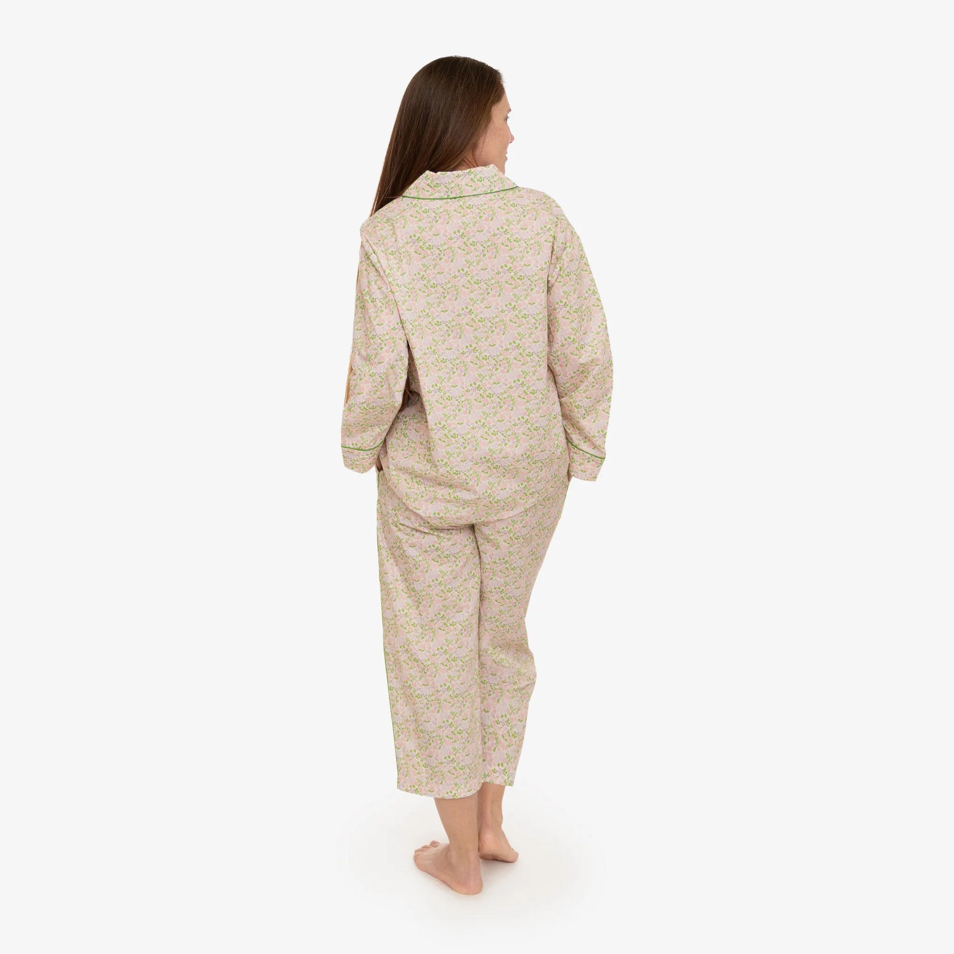 Lenora Classic Capri Pajamas - Pink Blossom