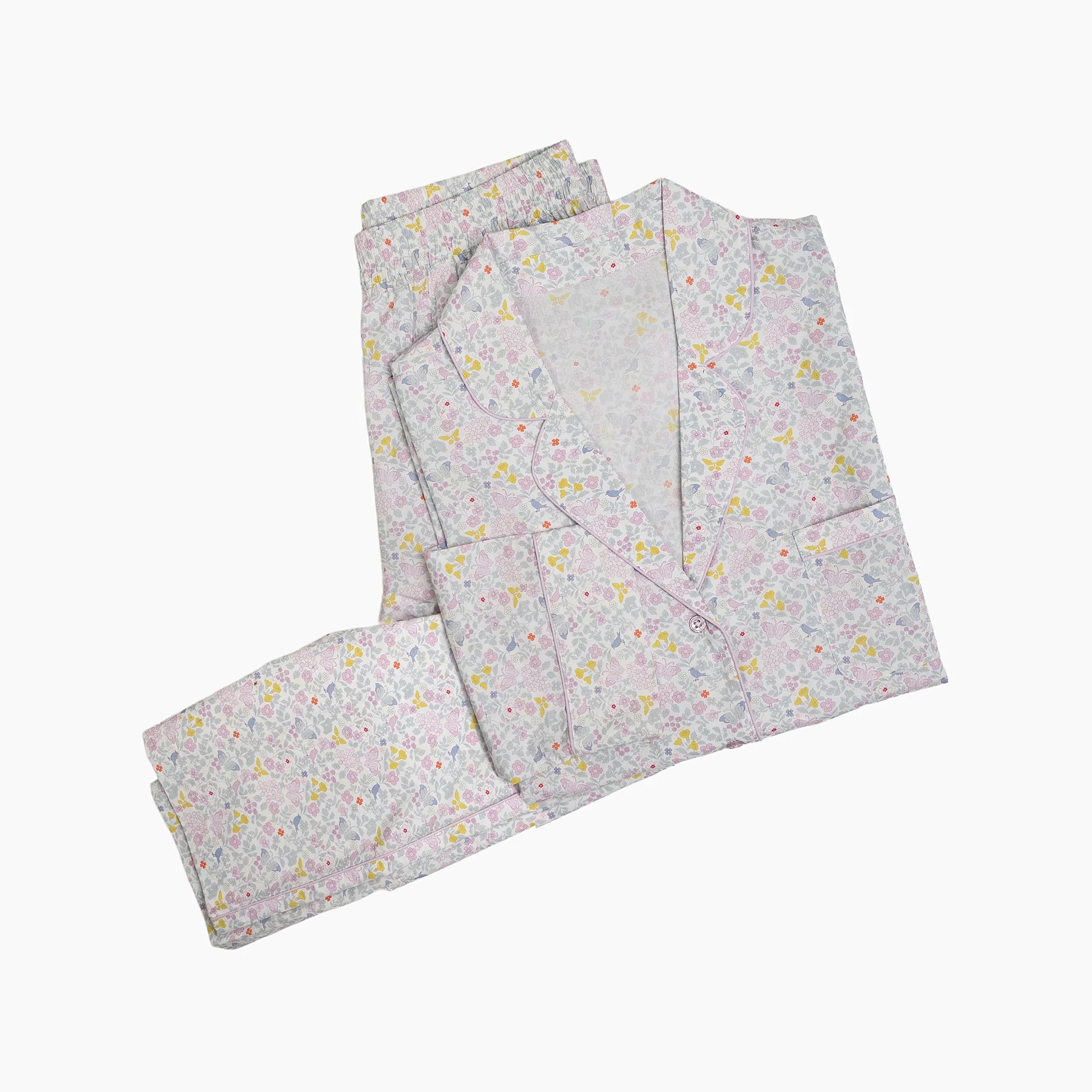 Lenora Classic Capri Pajamas - Lavender Blossom