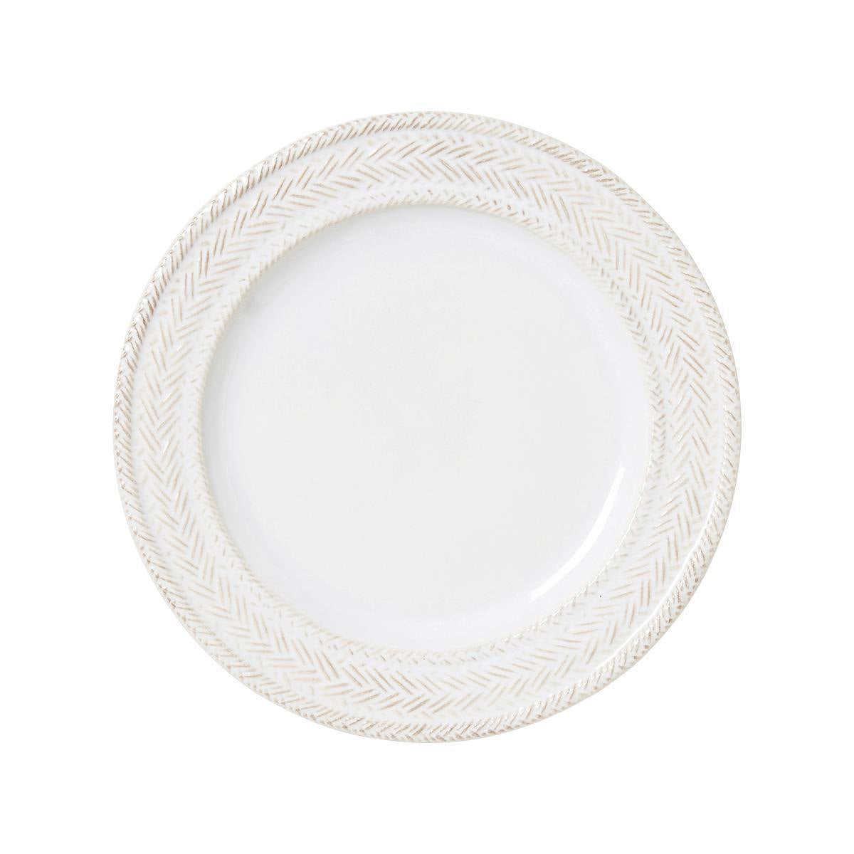 Juliska Le Panier Dessert/Salad Plate - Whitewash
