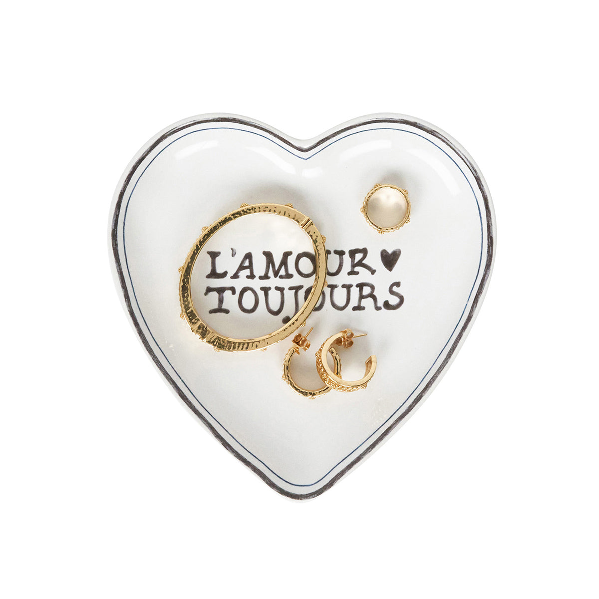 Juliska L'Amour Toujours 7" Heart Tray, La Petite Maison