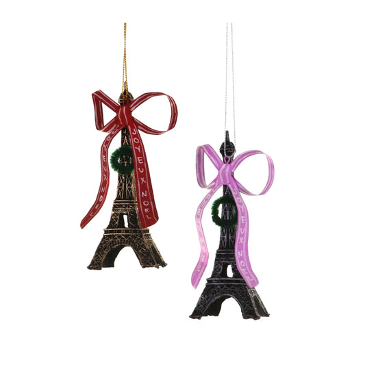 Cody Foster Eiffel Tower Joyeux Noel Ornament