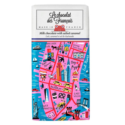 Le Chocolat des Français Map of New York City Milk Chocolate Caramel