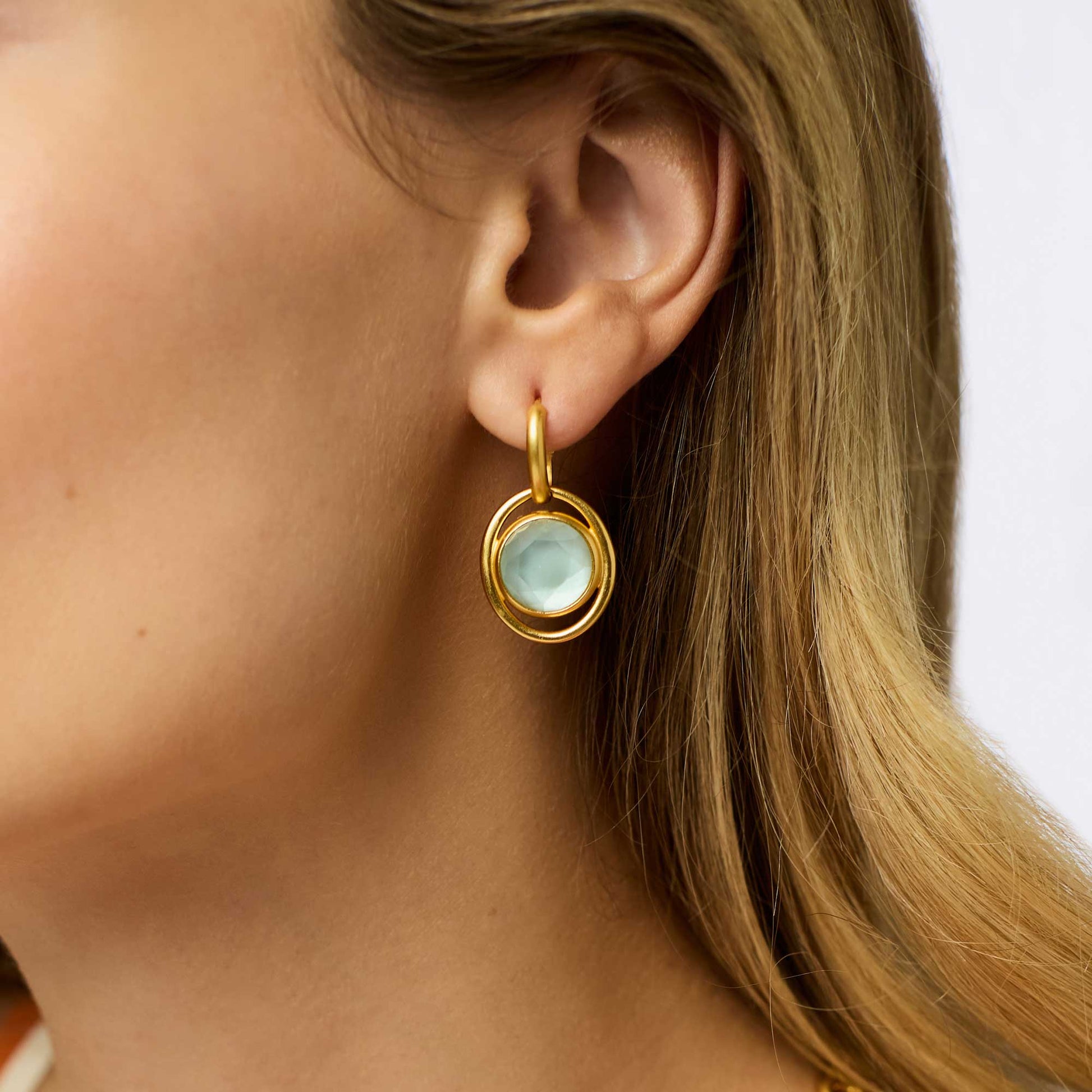 Julie Vos Laguna Hoop & Charm Earring - La Petite Maison