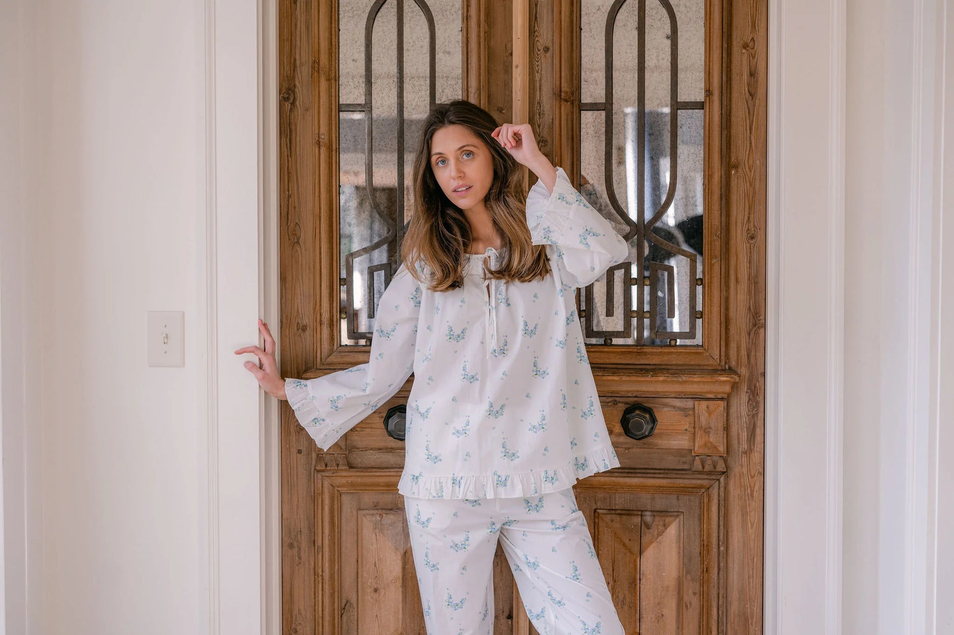 Lenora Lucy Ruffle Long Pajamas