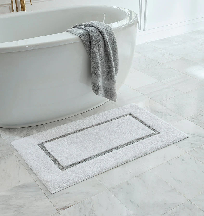 Sferra Lindo Bath Rug - Grey, La Petite Maison
