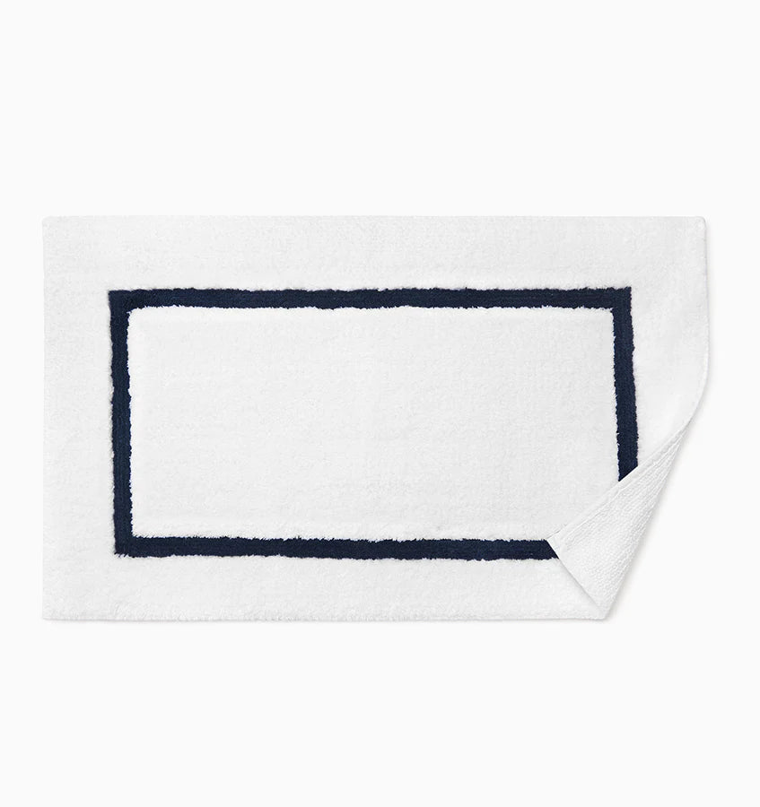 Sferra Lindo Bath Rug - Navy, La Petite Maison
