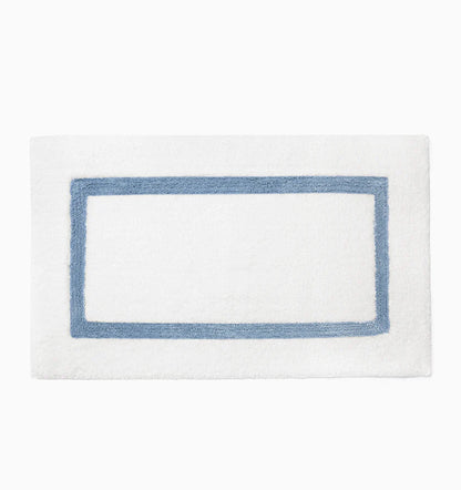Sferra Lindo Bath Rug - White/Sea, La Petite Maison