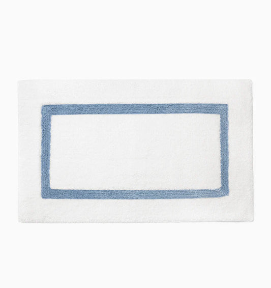 Sferra Lindo Bath Rug - White/Sea, La Petite Maison