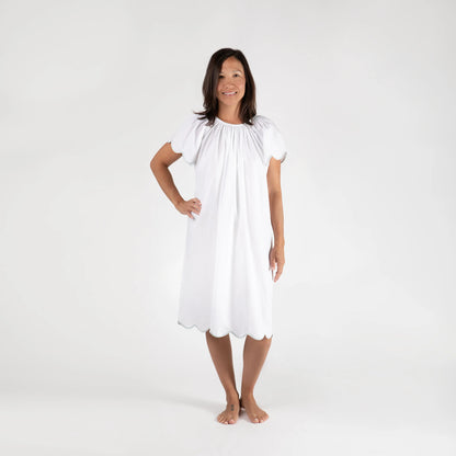 Lenora Vandy Cotton Nightgown - Seafoam